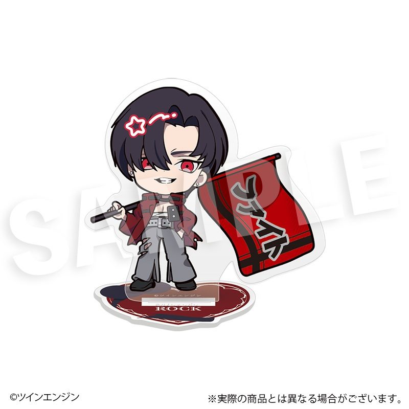 THE RIBBON HERO リボンヒーロー フレフレンズアクリルスタンド ロック ("The Ribbon Hero" Furefriends Acrylic Stand Rock)