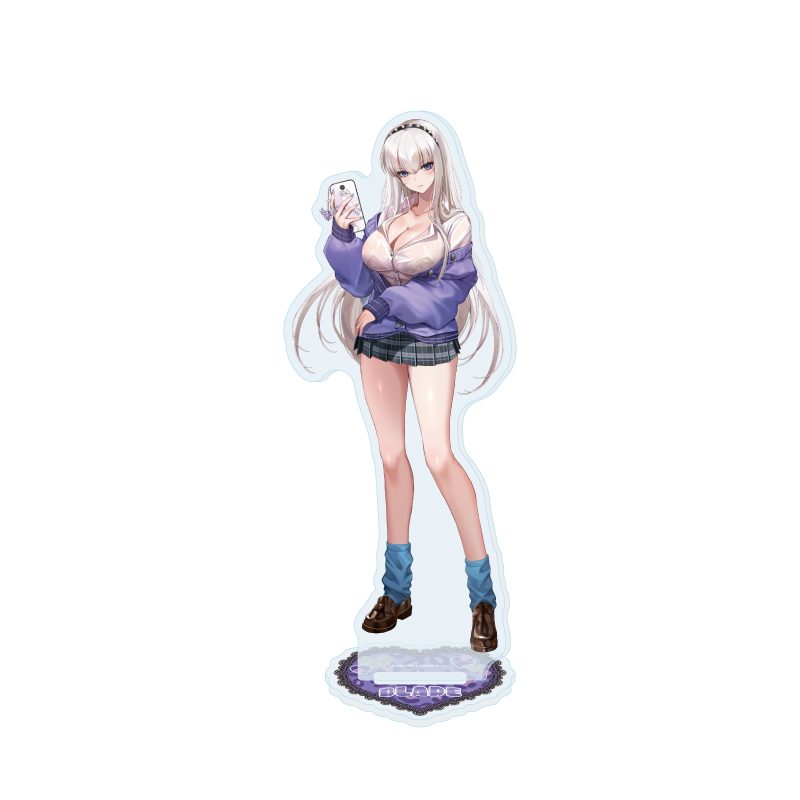 アクリルスタンド ブラウンダスト2 02 ブレイド 平成ギャルVer.(描き起こしイラスト) (Acrylic Stand "Brown Dust 2" 02 Blade Heisei Gal Ver. (Original Illustration))