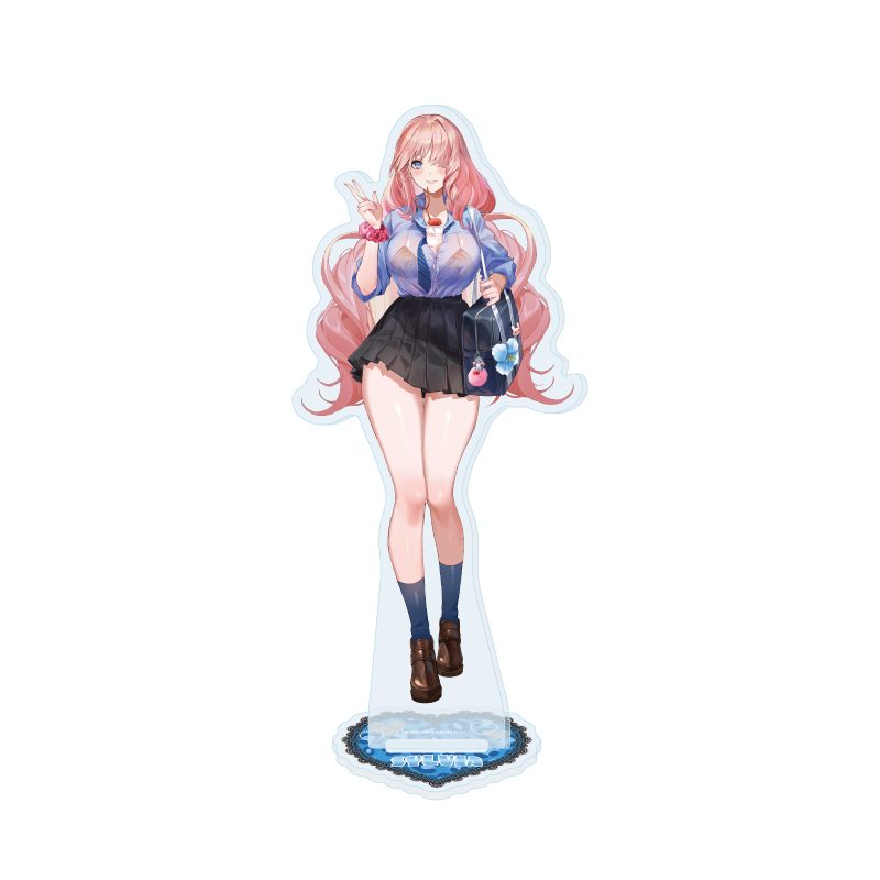 アクリルスタンド ブラウンダスト2 03 シルヴィア 平成ギャルVer.(描き起こしイラスト) (Acrylic Stand "Brown Dust 2" 03 Sylvia Heisei Gal Ver. (Original Illustration))