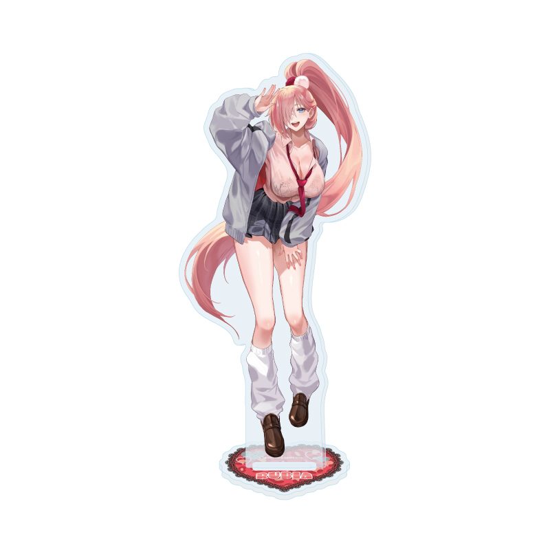 アクリルスタンド ブラウンダスト2 04 ルヴィア 平成ギャルVer.(描き起こしイラスト) (Acrylic Stand "Brown Dust 2" 04 Rubia Heisei Gal Ver. (Original Illustration))