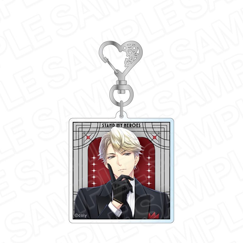 スタンドマイヒーローズ ホログラムアクリルキーホルダー Hands in Black 九条壮馬 ("Stand My Heroes" Hologram Acrylic Key Chain Hands in Black Kujo Soma)