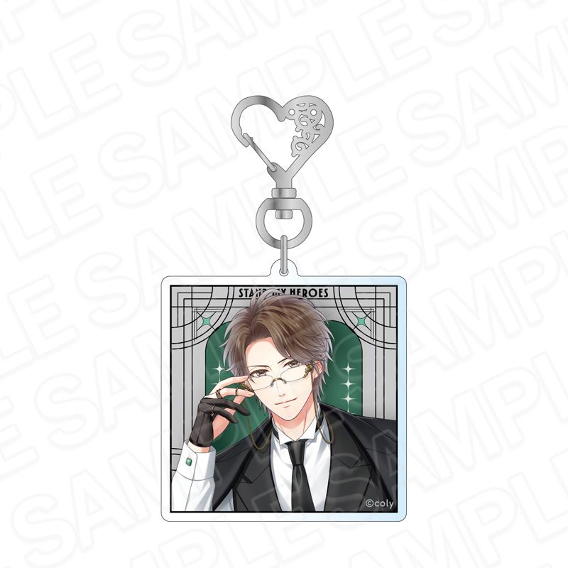スタンドマイヒーローズ ホログラムアクリルキーホルダー Hands in Black 夏目春 ("Stand My Heroes" Hologram Acrylic Key Chain Hands in Black Natsume Haru)