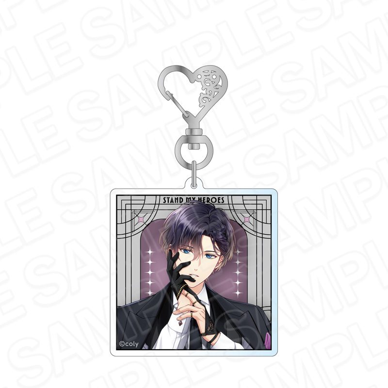 スタンドマイヒーローズ ホログラムアクリルキーホルダー Hands in Black 宮瀬豪 ("Stand My Heroes" Hologram Acrylic Key Chain Hands in Black Miyase Go)