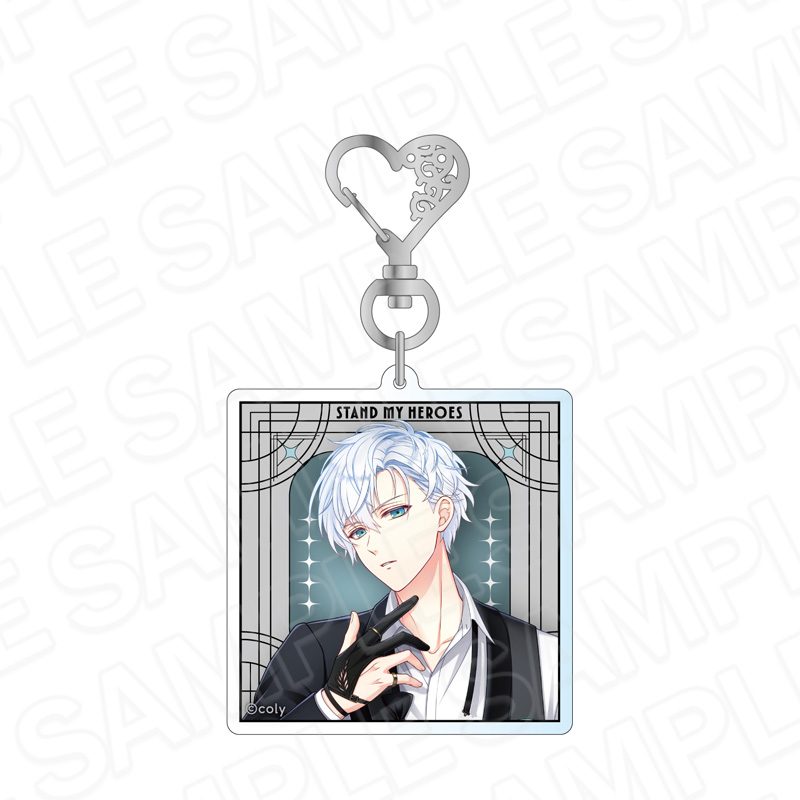 スタンドマイヒーローズ ホログラムアクリルキーホルダー Hands in Black 山崎カナメ ("Stand My Heroes" Hologram Acrylic Key Chain Hands in Black Yamazaki Kaname)