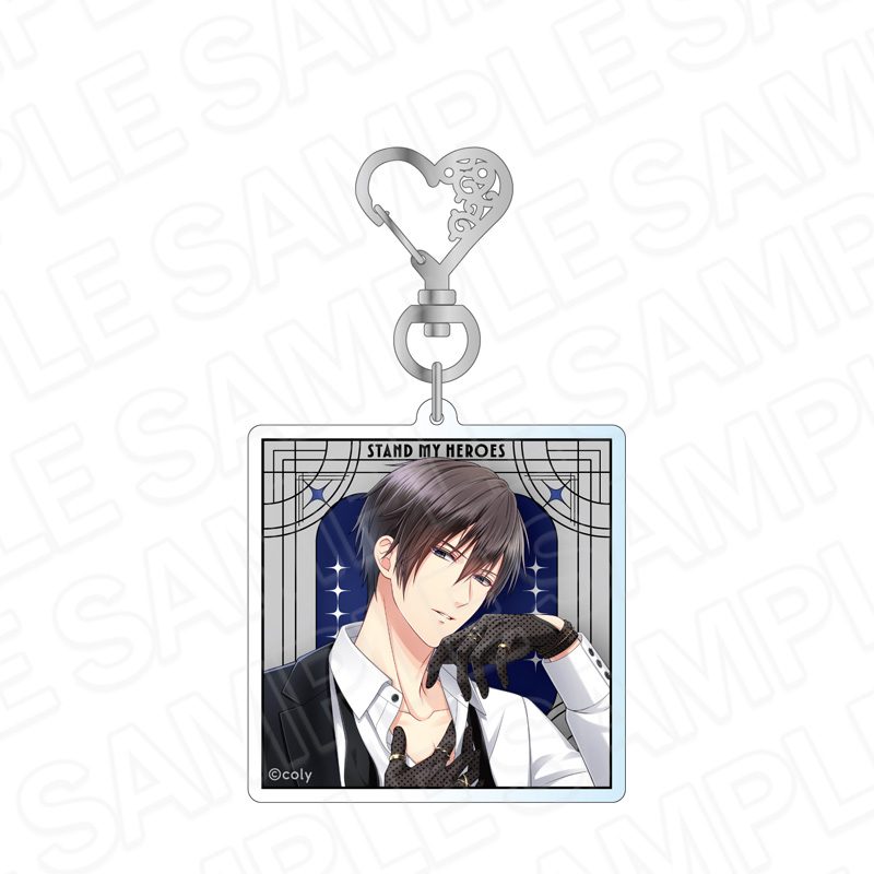 スタンドマイヒーローズ ホログラムアクリルキーホルダー Hands in Black 早乙女郁人 ("Stand My Heroes" Hologram Acrylic Key Chain Hands in Black Saotome Ikuto)