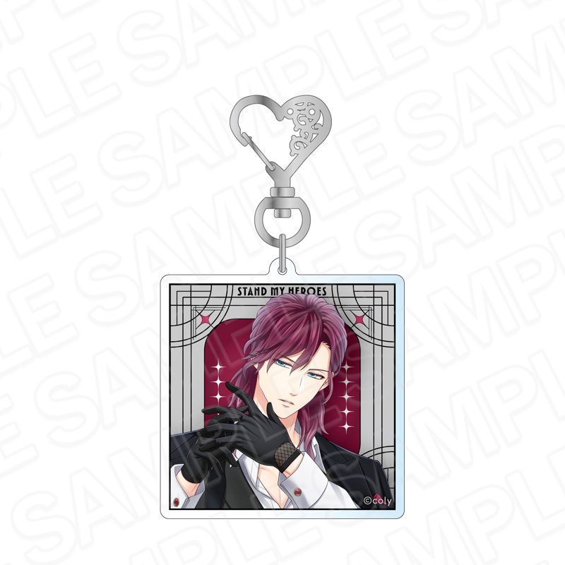 スタンドマイヒーローズ ホログラムアクリルキーホルダー Hands in Black 服部耀 ("Stand My Heroes" Hologram Acrylic Key Chain Hands in Black Hattori You)