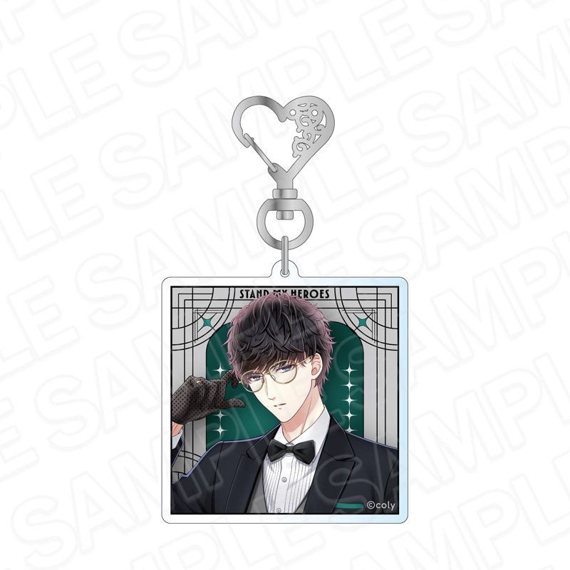 スタンドマイヒーローズ ホログラムアクリルキーホルダー Hands in Black 瀬尾鳴海 ("Stand My Heroes" Hologram Acrylic Key Chain Hands in Black Seo Narumi)