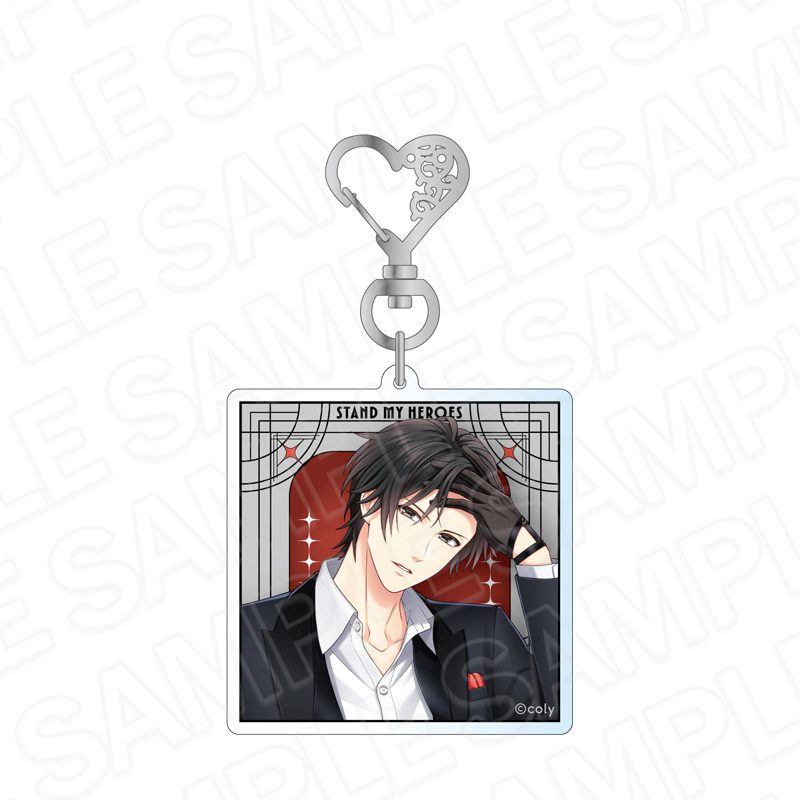 スタンドマイヒーローズ ホログラムアクリルキーホルダー Hands in Black 関大輔 ("Stand My Heroes" Hologram Acrylic Key Chain Hands in Black Seki Daisuke)