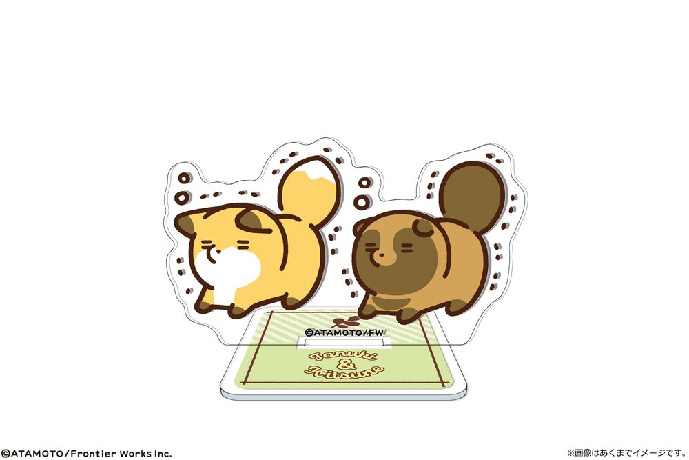 タヌキとキツネ ミニアクリルスタンド 02 タヌキ&キツネ B ("Tanuki & Kitsune" Mini Acrylic Stand 02 Tanuki & Kitsune B)