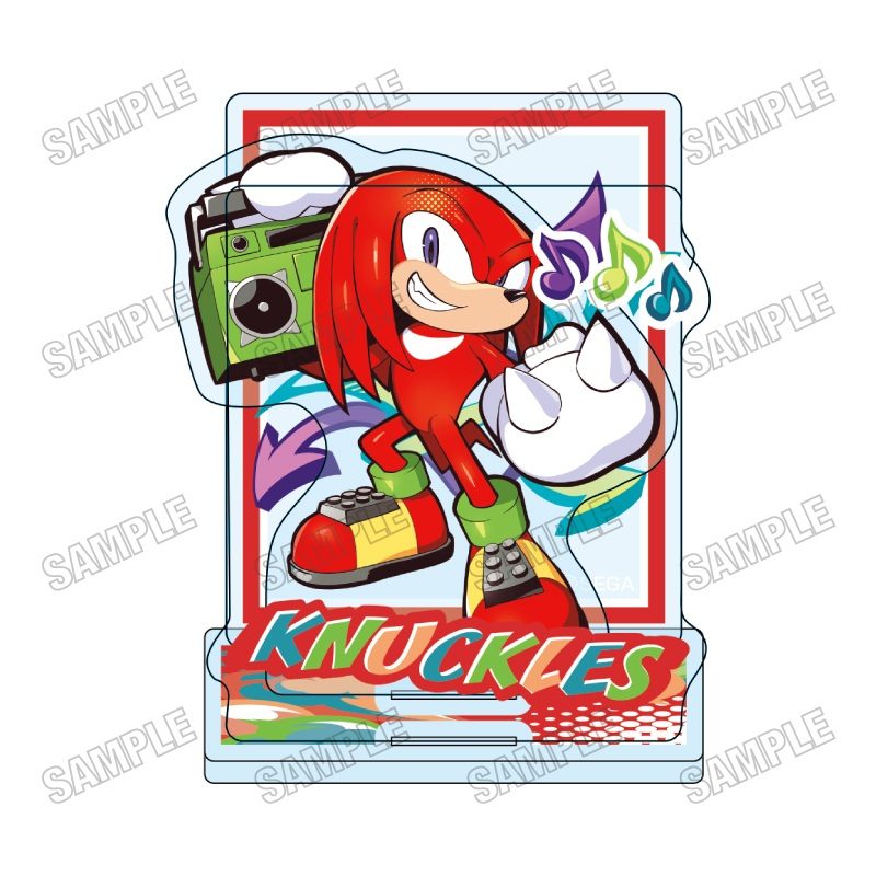 ソニック・ザ・ヘッジホッグ 描き起こしミニアクリルジオラマ 4 ナックルズ ("Sonic the Hedgehog" Original Illustration Mini Acrylic Diorama 4 Knuckles)