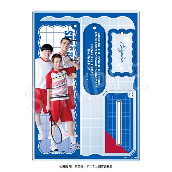 ミュージカル テニスの王子様 4thシーズン 全国大会 青学(せいがく)vs立海 前編 アクリルスタンドキーホルダー トリオ ("Musical The Prince of Tennis" 4th Season National Tournament Seigaku vs Rikkai The First Half Acrylic Stand Key Chain Trio)