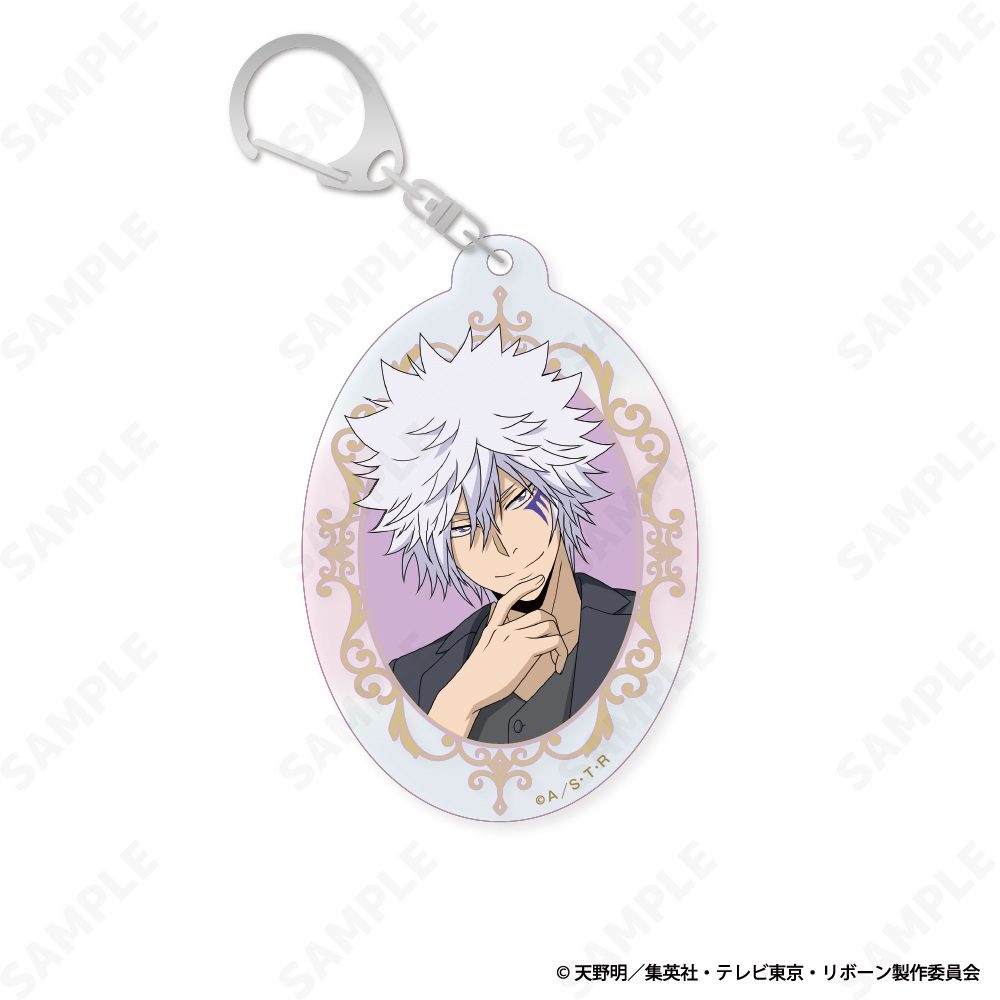 家庭教師ヒットマンREBORN! オーロラアクリルキーホルダー 10 白蘭[Seated Gaze] ("Reborn!" Aurora Acrylic Key Chain 10 Byakuran (Seated Gaze))