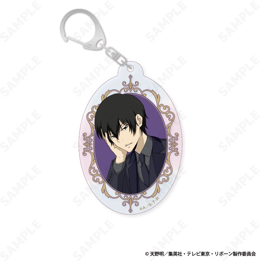 家庭教師ヒットマンREBORN! オーロラアクリルキーホルダー 5 雲雀恭弥[Seated Gaze] ("Reborn!" Aurora Acrylic Key Chain 5 Hibari Kyoya (Seated Gaze))