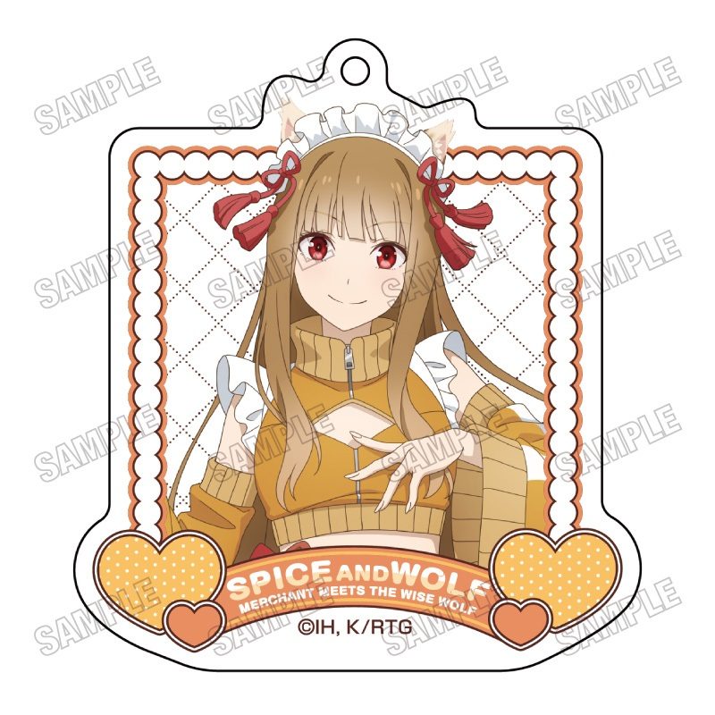 狼と香辛料 MERCHANT MEETS THE WISE WOLF 描き下ろしアクリルキーホルダー 1 和風メイドVer. ("Spice and Wolf: merchant meets the wise wolf" Original Illustration Acrylic Key Chain 1 Japanese Style Maid Ver.)