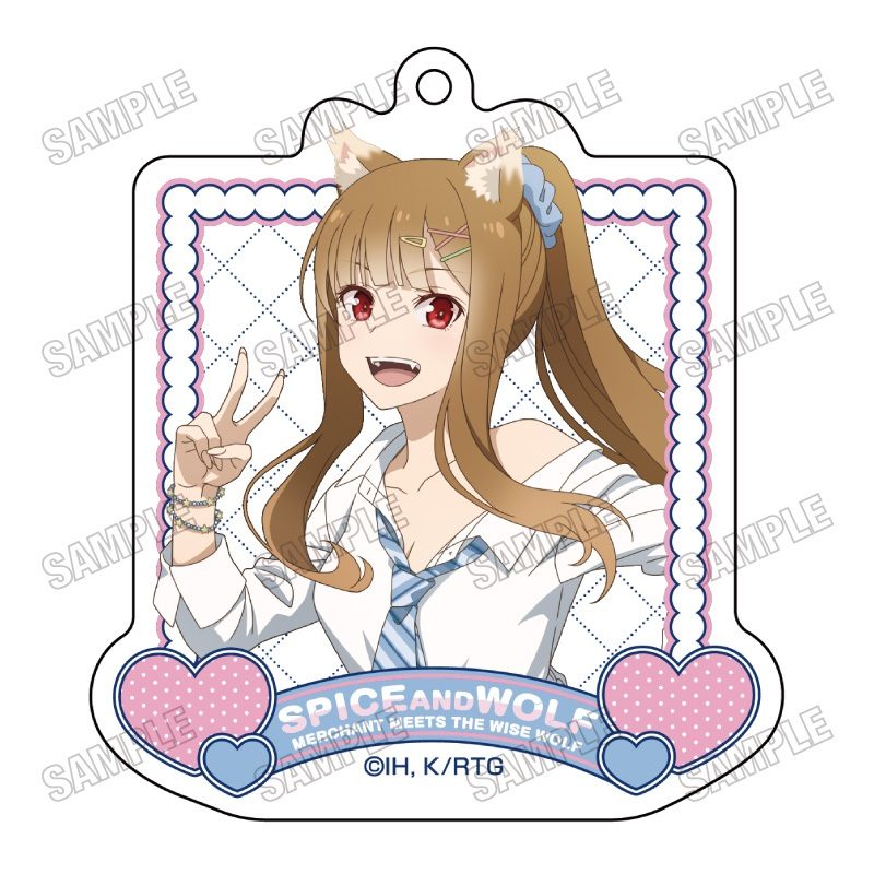 狼と香辛料 MERCHANT MEETS THE WISE WOLF 描き下ろしアクリルキーホルダー 2 平成スタイルVer. ("Spice and Wolf: merchant meets the wise wolf" Original Illustration Acrylic Key Chain 2 Heisei Style Ver.)