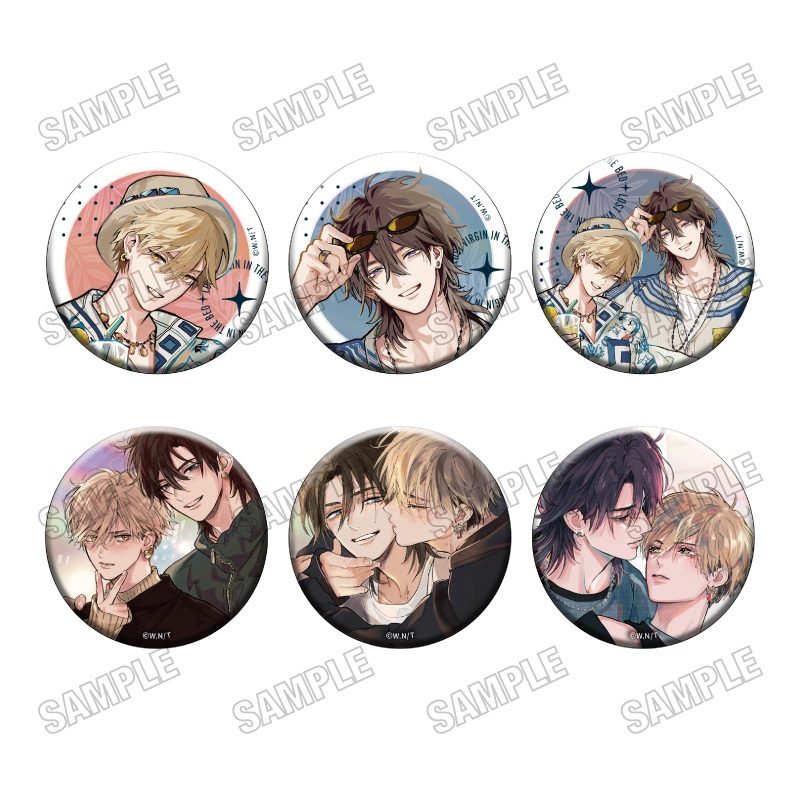 ロストバージン in the bed 缶バッジコレクション ("Lost Virgin in the Bed" Can Badge Collection)