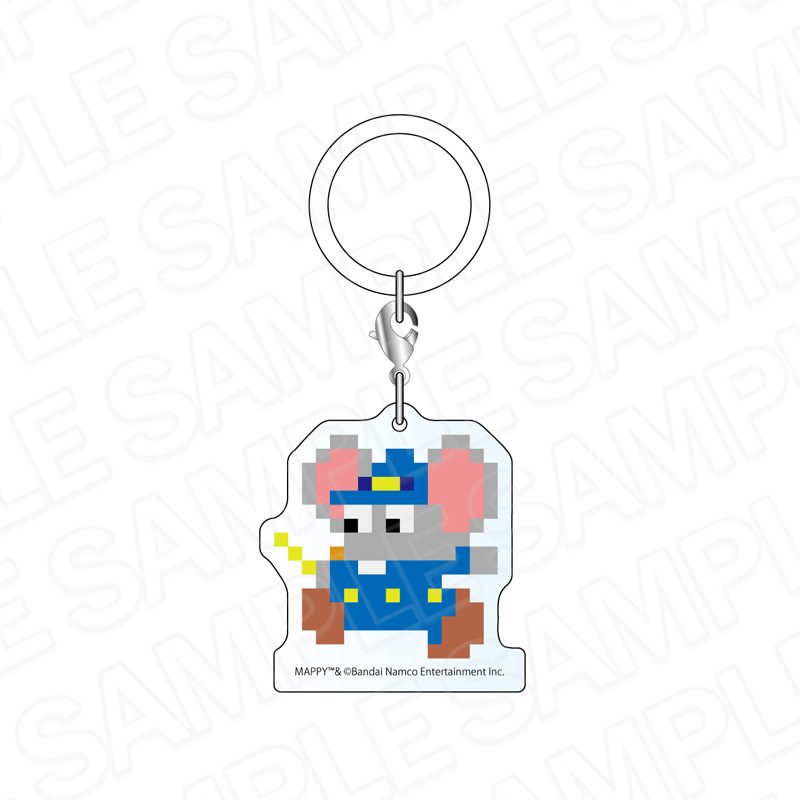 ナムコ ゲームセレクション サマーマーケット めじるしアクリルチャーム マッピー (Namco Game Selection Summer Market Mark Acrylic Charm "Mappy")