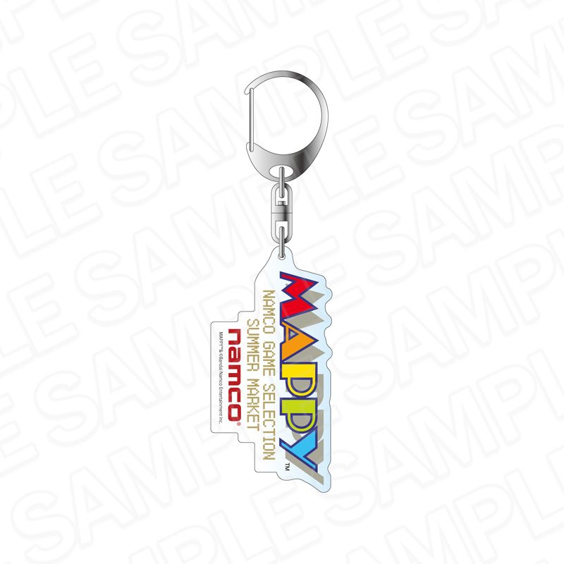 ナムコ ゲームセレクション サマーマーケット ホログラムアクリルキーホルダー マッピー (Namco Game Selection Summer Market Hologram Acrylic Key Chain "Mappy")