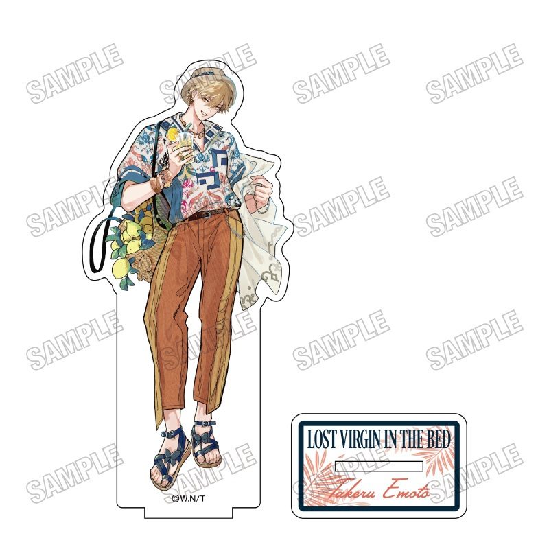 ロストバージン in the bed 描き下ろしアクリルスタンド 1 江本たける ("Lost Virgin in the Bed" Original Illustration Acrylic Stand 1 Emoto Takeru)