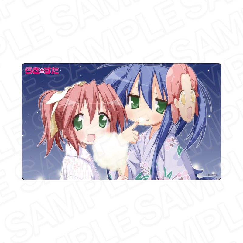 らき☆すた ラバーデスクマット こなた&ゆたか ("Lucky Star" Rubber Desk Mat Konata & Yutaka)