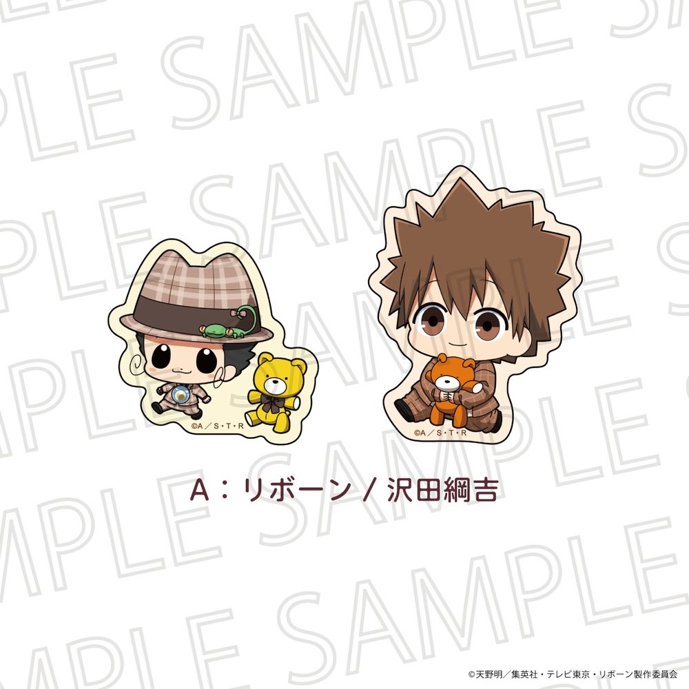 家庭教師ヒットマンREBORN! ぷちてく ステッカーセットA リボーン/沢田綱吉 ("Reborn!" Puchi Teku Sticker Set A Reborn / Sawada Tsunayoshi)