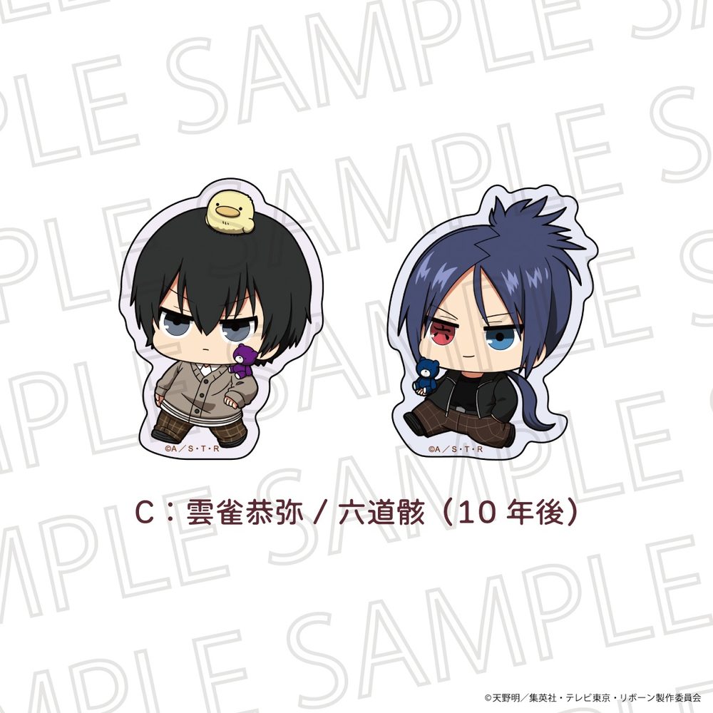家庭教師ヒットマンREBORN! ぷちてく ステッカーセットC 雲雀恭弥/六道骸(10年後) ("Reborn!" Puchi Teku Sticker Set C Hibari Kyoya / Rokudo Mukuro (10 Years Later))