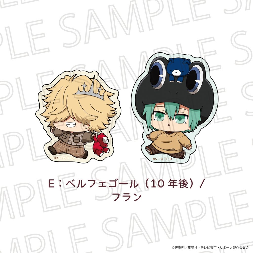 家庭教師ヒットマンREBORN! ぷちてく ステッカーセットE ベルフェゴール(10年後)/フラン ("Reborn!" Puchi Teku Sticker Set E Belphegor (10 Years Later) / Fran)