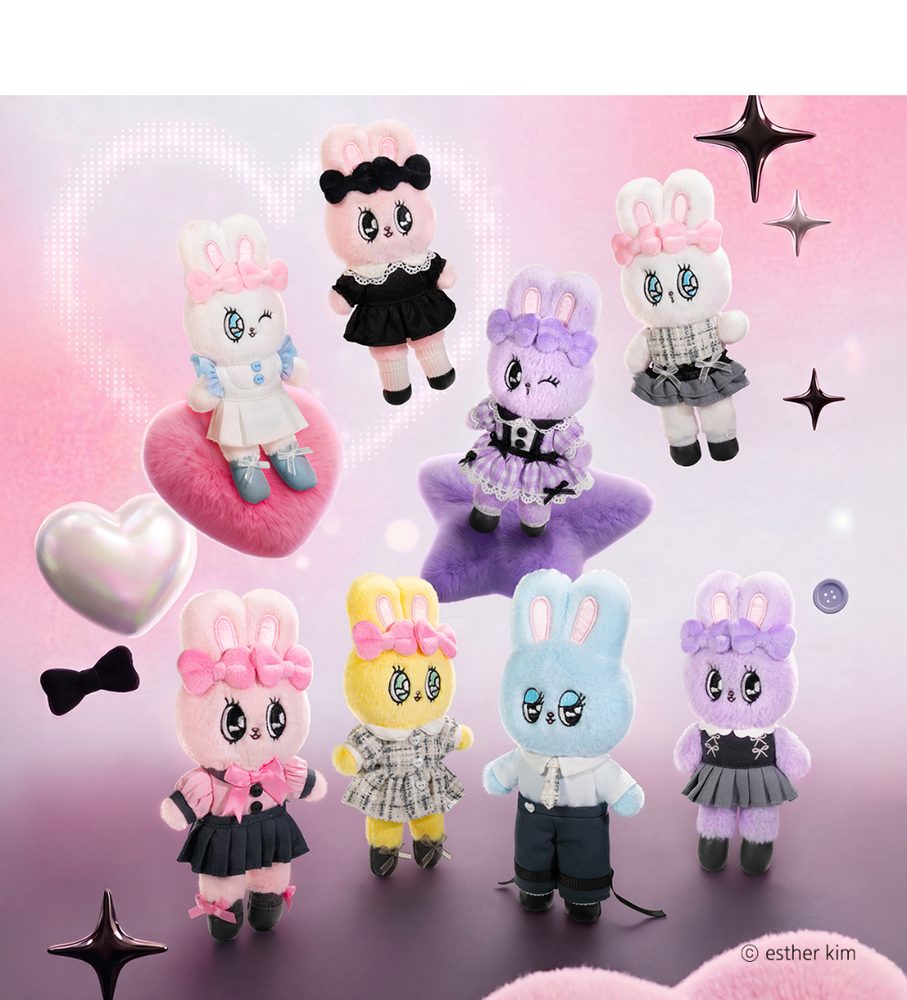 エスターバニー ロングレッグスウィートハート プラッシュキーチェーンシリーズ (Esther Bunny-Long Legs Sweetheart Plush Keychain Series(Blind Box))