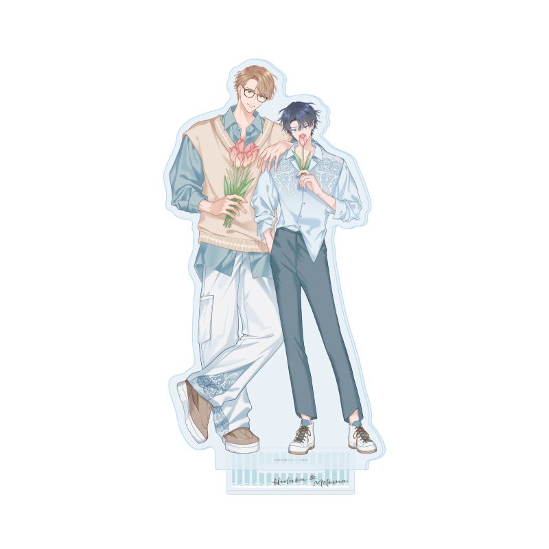 アクリルスタンド 優しくイジめて溶かして混ぜて 01 日高壱臣&三苫史(描き下ろしイラスト) (Acrylic Stand "Yasashiku Ijimete Tokashite Mazete" 01 Hidaka Ichiomi & Mitoma Chika (Original Illustration))