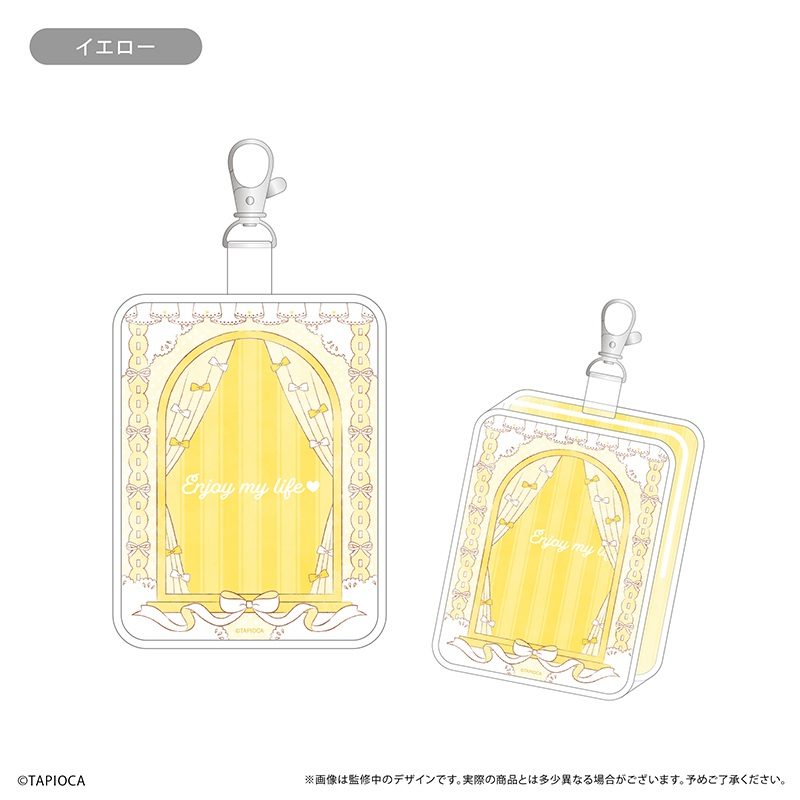 タピオカ オリジナル Enjoy My Life クリアポーチ イエロー (Tapioca Original Enjoy My Life Clear Pouch Yellow)