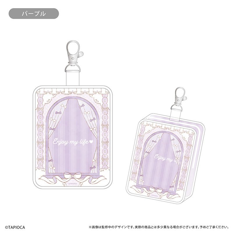 タピオカ オリジナル Enjoy My Life クリアポーチ パープル (Tapioca Original Enjoy My Life Clear Pouch Purple)