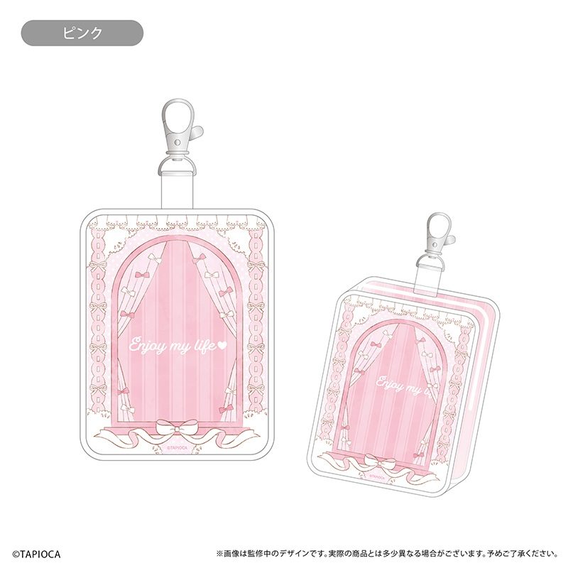 タピオカ オリジナル Enjoy My Life クリアポーチ ピンク (Tapioca Original Enjoy My Life Clear Pouch Pink)
