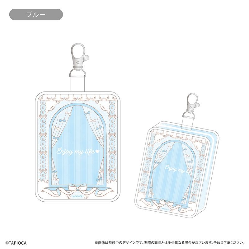 タピオカ オリジナル Enjoy My Life クリアポーチ ブルー (Tapioca Original Enjoy My Life Clear Pouch Blue)