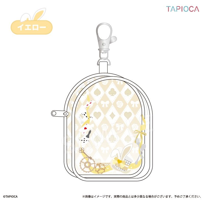 タピオカ オリジナル アリス風 クリアポーチ イエロー (Tapioca Original Alice Style Clear Pouch Yellow)