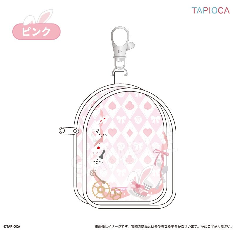 タピオカ オリジナル アリス風 クリアポーチ ピンク (Tapioca Original Alice Style Clear Pouch Pink)