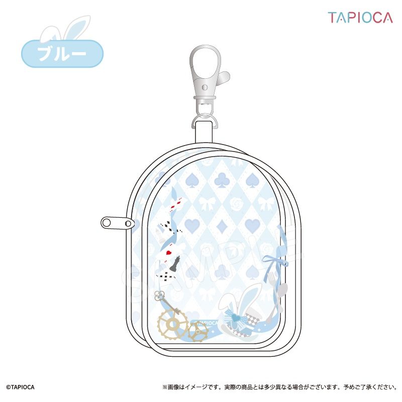 タピオカ オリジナル アリス風 クリアポーチ ブルー (Tapioca Original Alice Style Clear Pouch Blue)