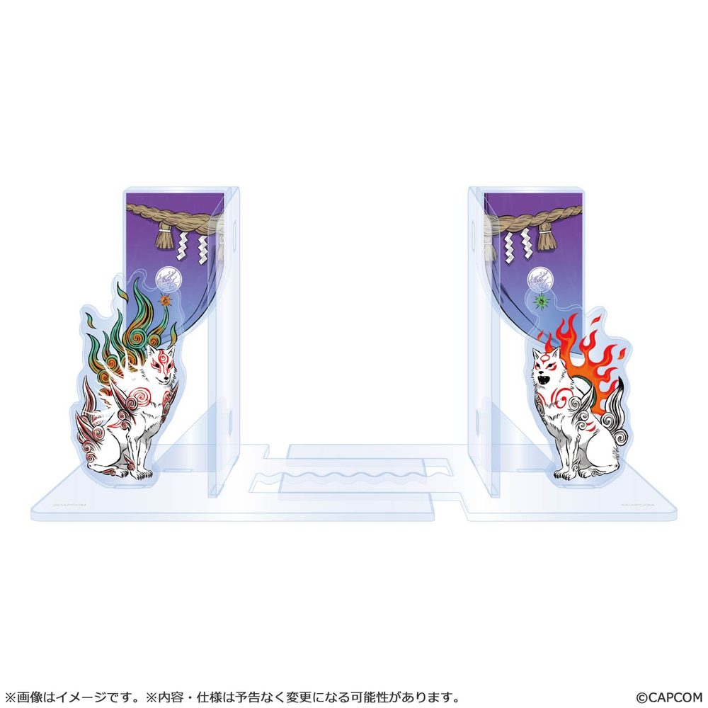 大神 20周年記念 復刻アート企画 アクリルブックスタンドセット -大神スペシャルコレクションより- ("Okami" 20th Anniversary Reprint Art Project Acrylic Book Stand Set -From the Okami Special Collection-)