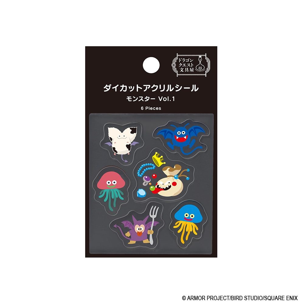 ドラゴンクエスト ドラゴンクエスト文具屋 ダイカットアクリルシール モンスター Vol.1 ("Dragon Quest" Dragon Quest Bungu Die-Cut Acrylic Sticker Monster Vol. 1)