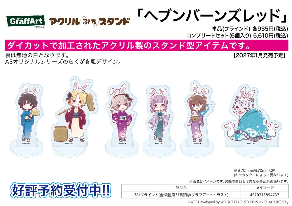 アクリルぷちスタンド ヘブンバーンズレッド 38 第31B部隊(グラフアートイラスト) (Acrylic Petit Stand "Heaven Burns Red" 38 31B Unit (Graff Art Illustration))