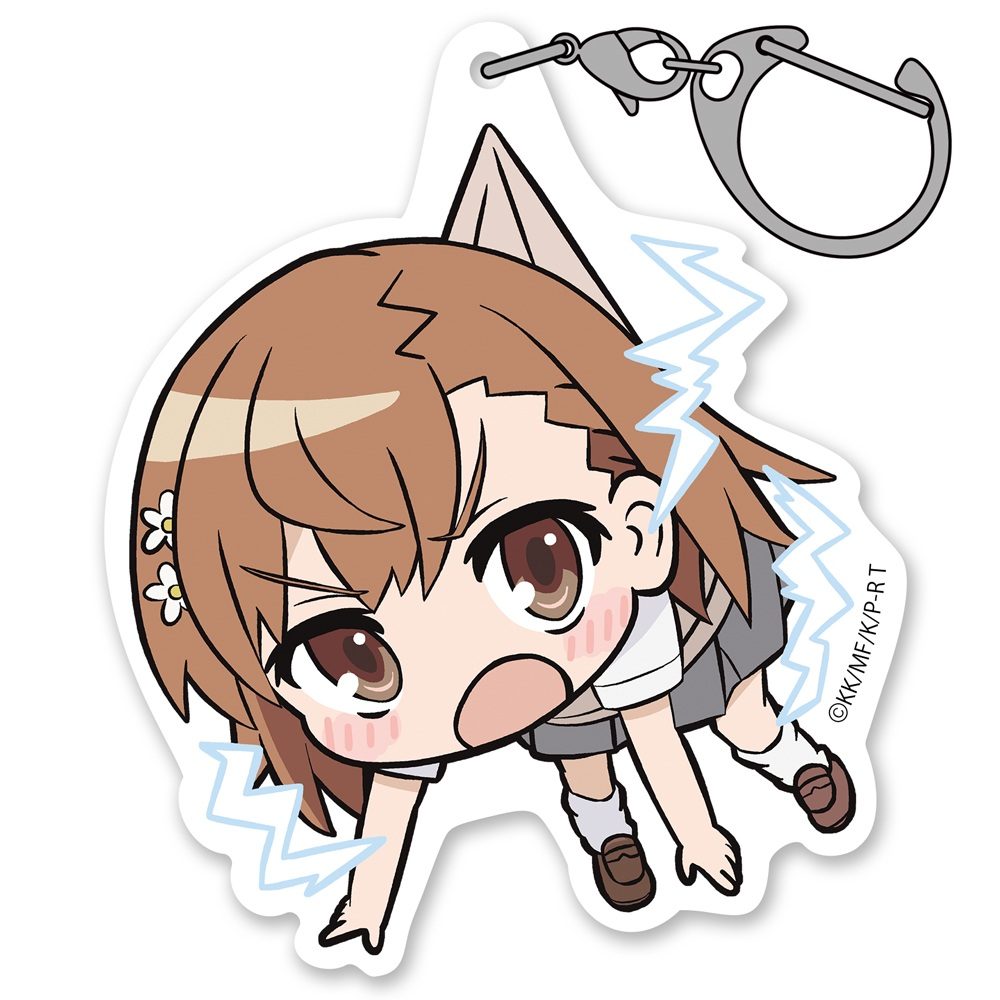 とある科学の超電磁砲T 御坂美琴 アクリルつままれ ("A Certain Scientific Railgun T" Misaka Mikoto Acrylic Tsumamare)