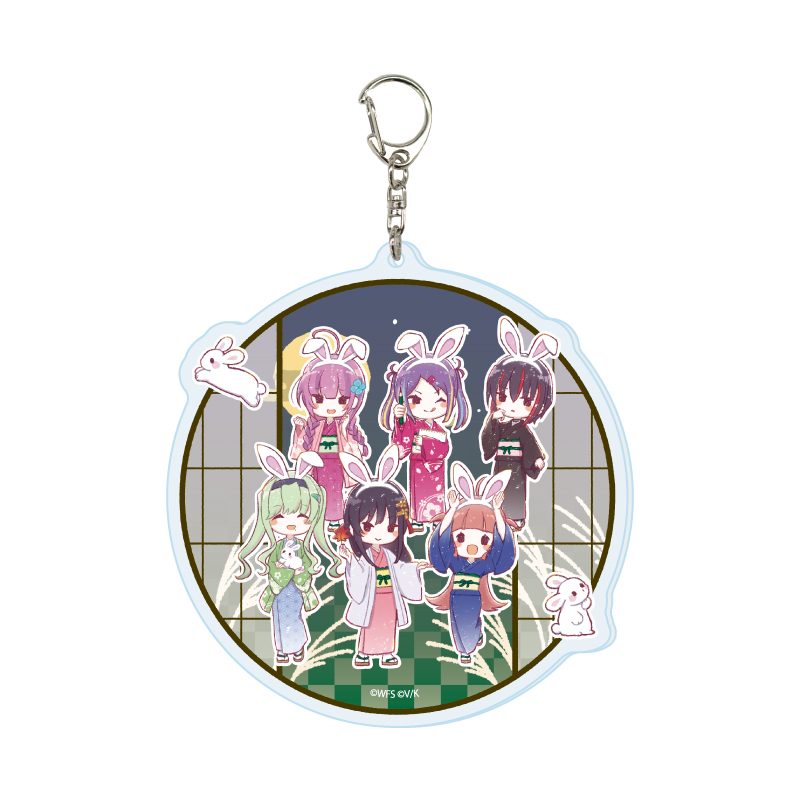 デカアクリルキーホルダー ヘブンバーンズレッド 12 第31D部隊 お月見Ver.(グラフアートイラスト) (Deka Acrylic Key Chain "Heaven Burns Red" 12 31D Unit Otsukimi Ver. (Graff Art Illustration))