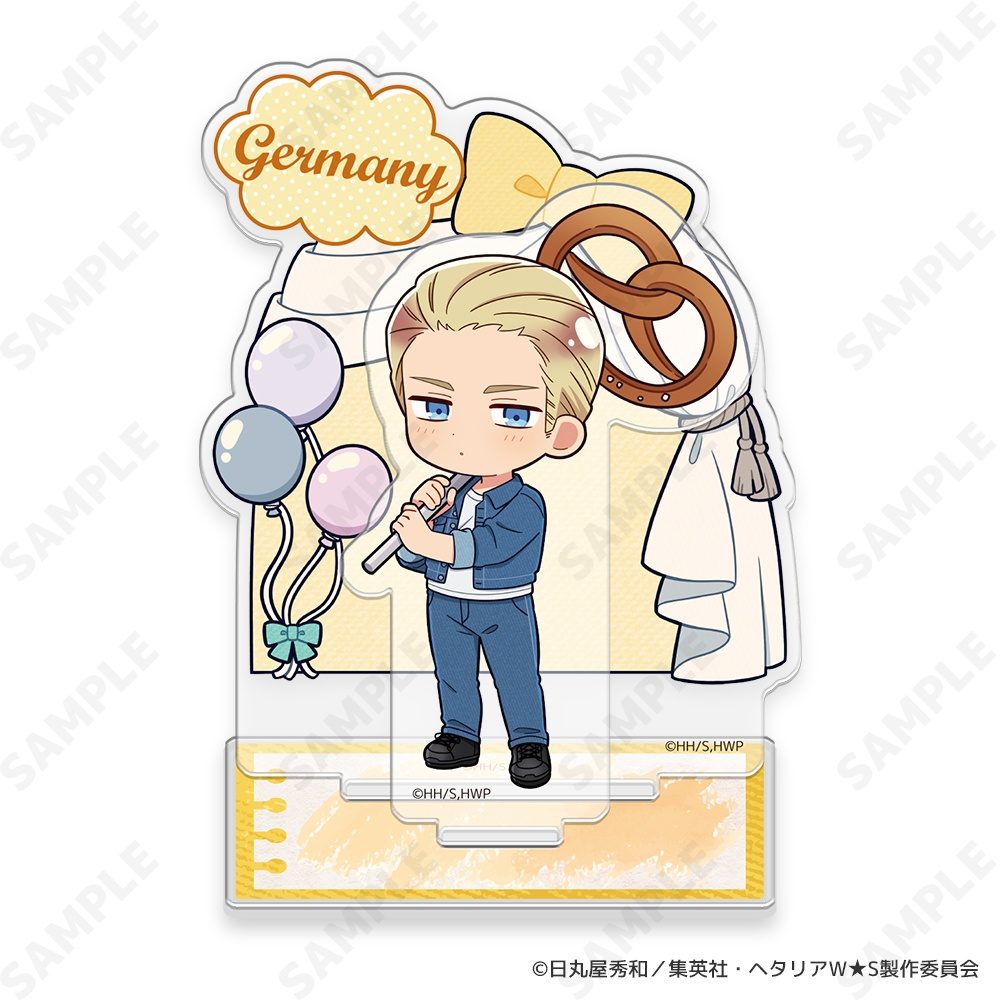 ヘタリア World☆Stars アクリルスタンド 2 ドイツ-Greetings with Denim Style-[ドレセレmini] ("Hetalia World Stars" Acrylic Stand 2 Germany -Greetings with Denim Style- (DreCelle Mini))