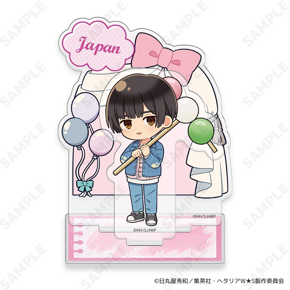 ヘタリア World☆Stars アクリルスタンド 3 日本-Greetings with Denim Style-[ドレセレmini] ("Hetalia World Stars" Acrylic Stand 3 Japan -Greetings with Denim Style- (DreCelle Mini))