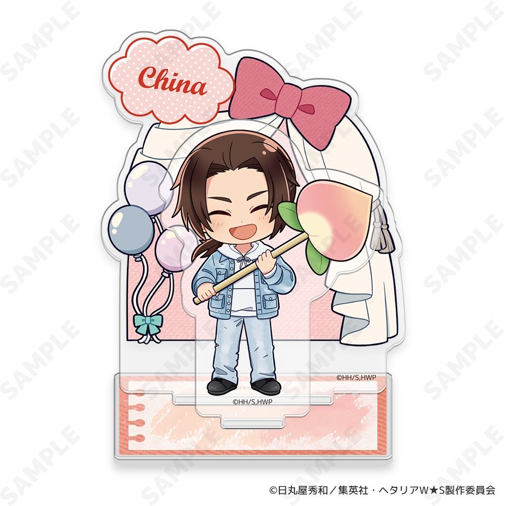 ヘタリア World☆Stars アクリルスタンド 8 中国-Greetings with Denim Style-[ドレセレmini] ("Hetalia World Stars" Acrylic Stand 8 China -Greetings with Denim Style- (DreCelle Mini))