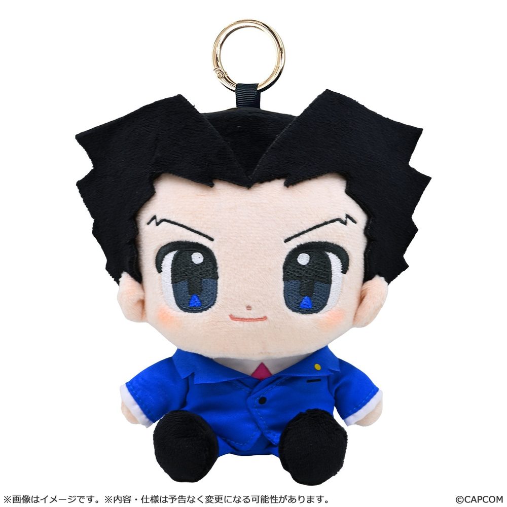 ちびかぷ カラビナ付きぬいぐるみ 逆転裁判 成歩堂龍一 (Chibi Capcom Plush with Carabiner "Ace Attorney" Phoenix Wright)