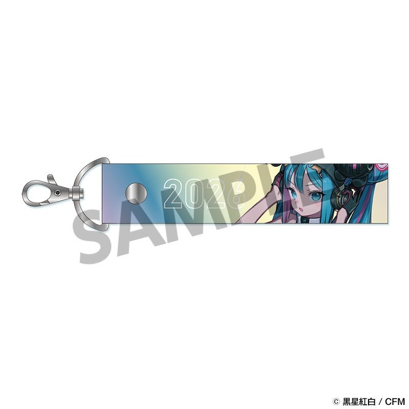 レーシングミク 2026 Rd.2 FUJI 応援Ver. オーロラテープキーホルダー (Racing Miku 2026 Rd.2 FUJI CHEERING Ver. Iridescent Tape Keychain)