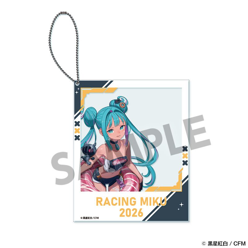 レーシングミク 2026 Rd.3 SEPANG 応援 Ver. ポラロイド風アクリルキーホルダー (Racing Miku 2026 Rd.3 SEPANG CHEERING Ver. Polaroid-style Acrylic Keychain)