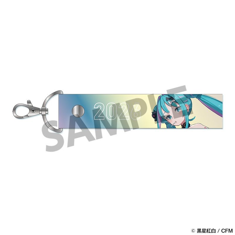 レーシングミク 2026 いいね!Ver. オーロラテープキーホルダー (Racing Miku 2026 NICE! Ver. Iridescent Tape Keychain)