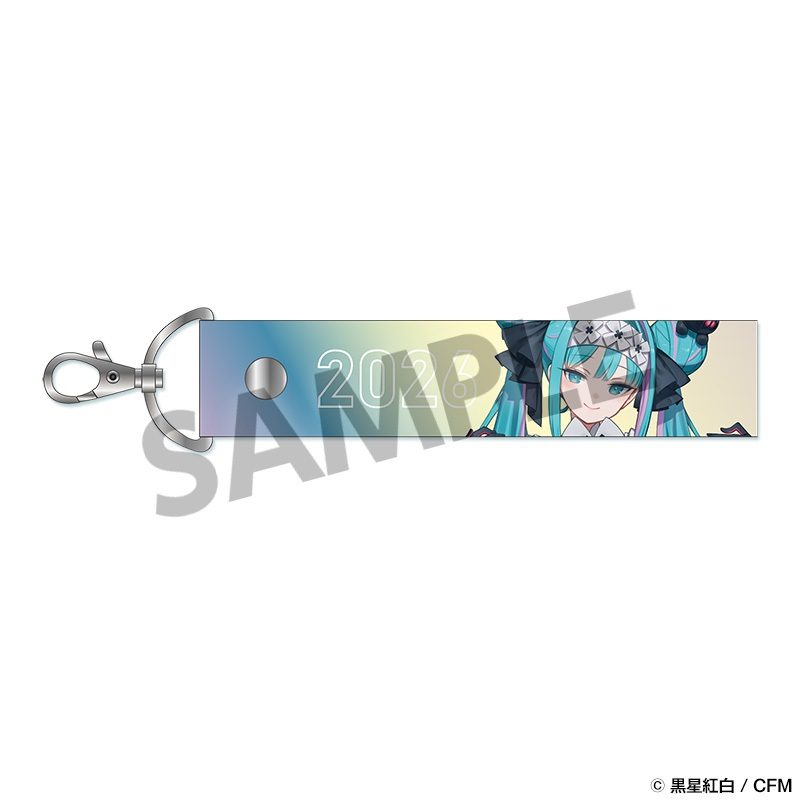 レーシングミク 2026 カフェVer. オーロラテープキーホルダー (Racing Miku 2026 CAFE Ver. Iridescent Tape Keychain)