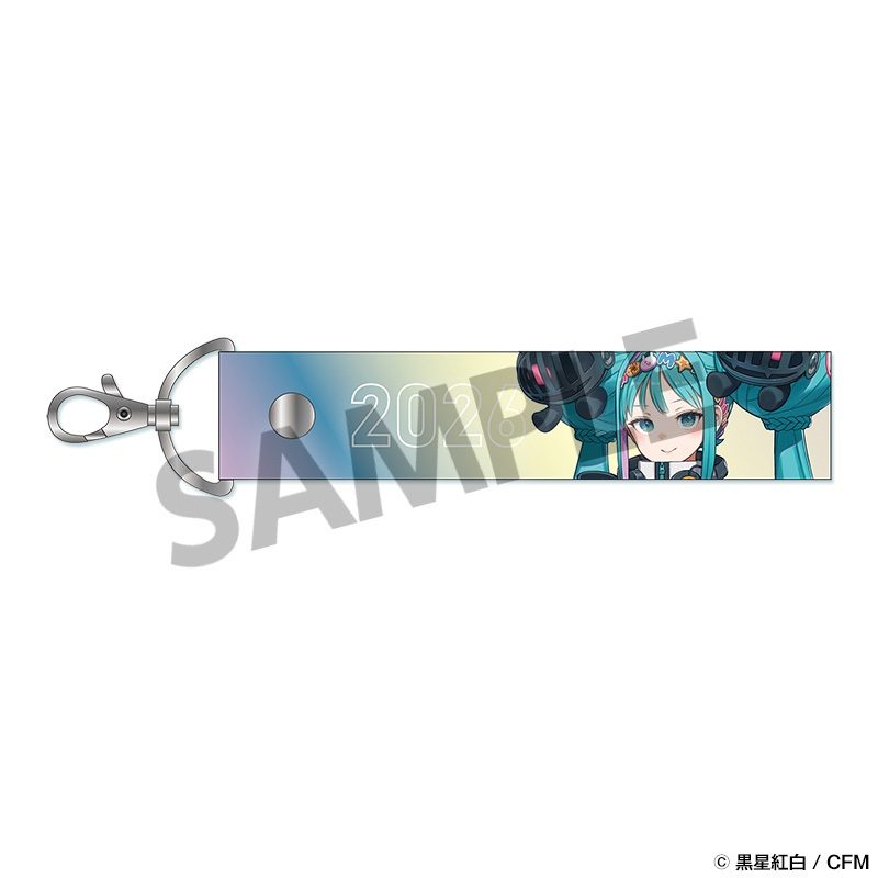 レーシングミク 2026 キービジュアル1 Ver. オーロラテープキーホルダー (Racing Miku 2026 Key Visual 1 Ver. Iridescent Tape Keychain)